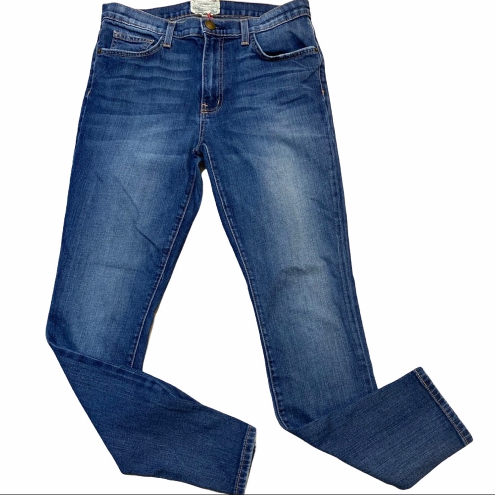 Current/Elliott High Waisted Ankle Skinny Jeans